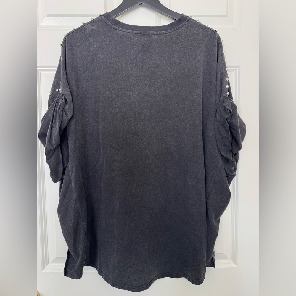 Blue B. Black Studded Women's Top - Picture 3 of 5